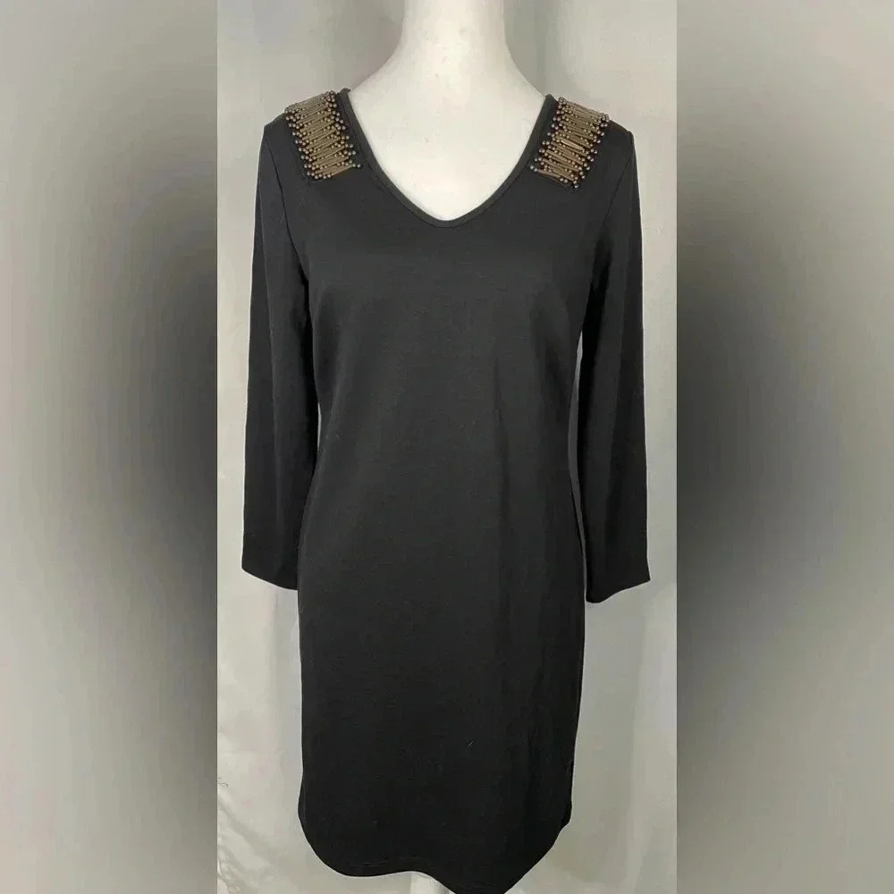 Mark women’s dress beaded shoulder‎ knee length